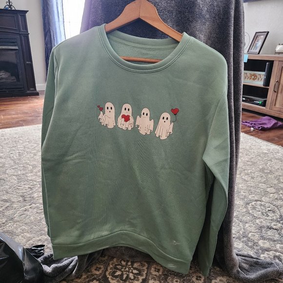 SHEIN Tops - Halloween Ghost Crew-neck
